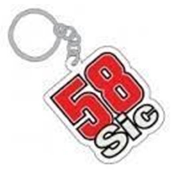 Llavero de goma Marco Simoncelli - Imagen 1