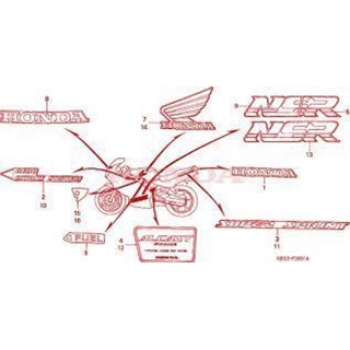Pegatina carenado Honda NSR 125R - Imagen 2